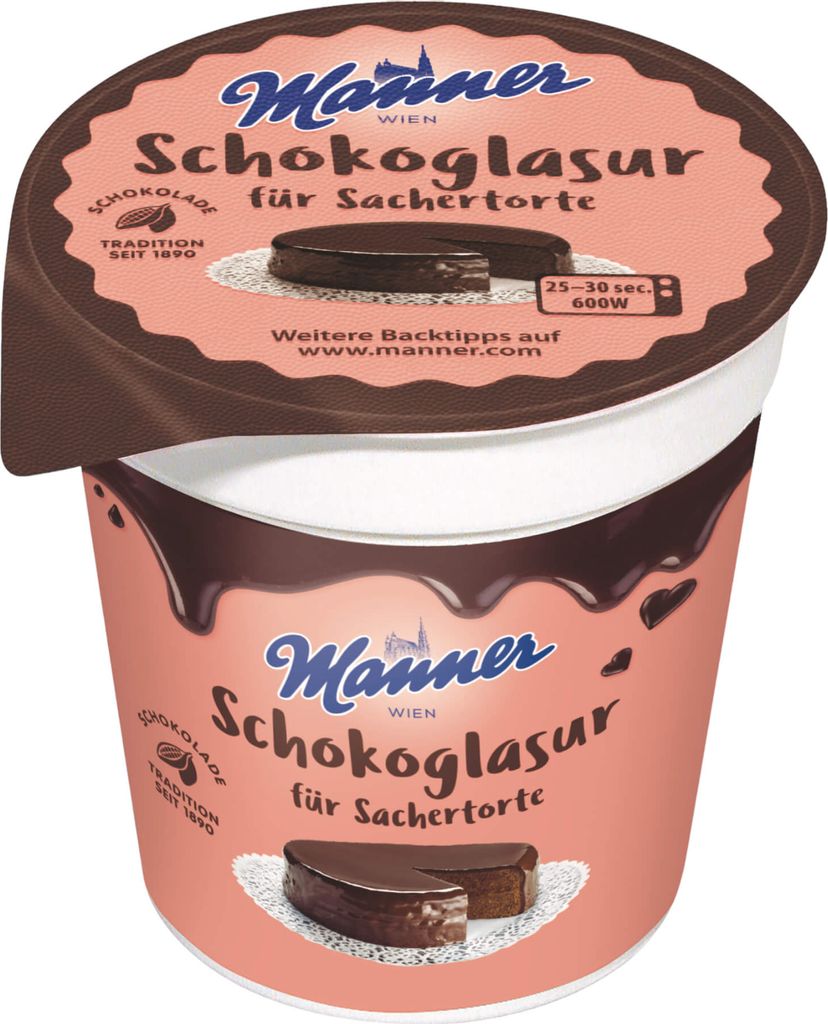 Manner Schokoglasur für Sachertorte 200g Produktbild 