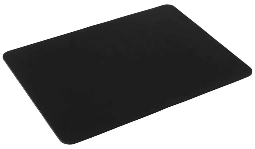 Grand tapis de souris de bureau noir 44x35cm format XL textile souple