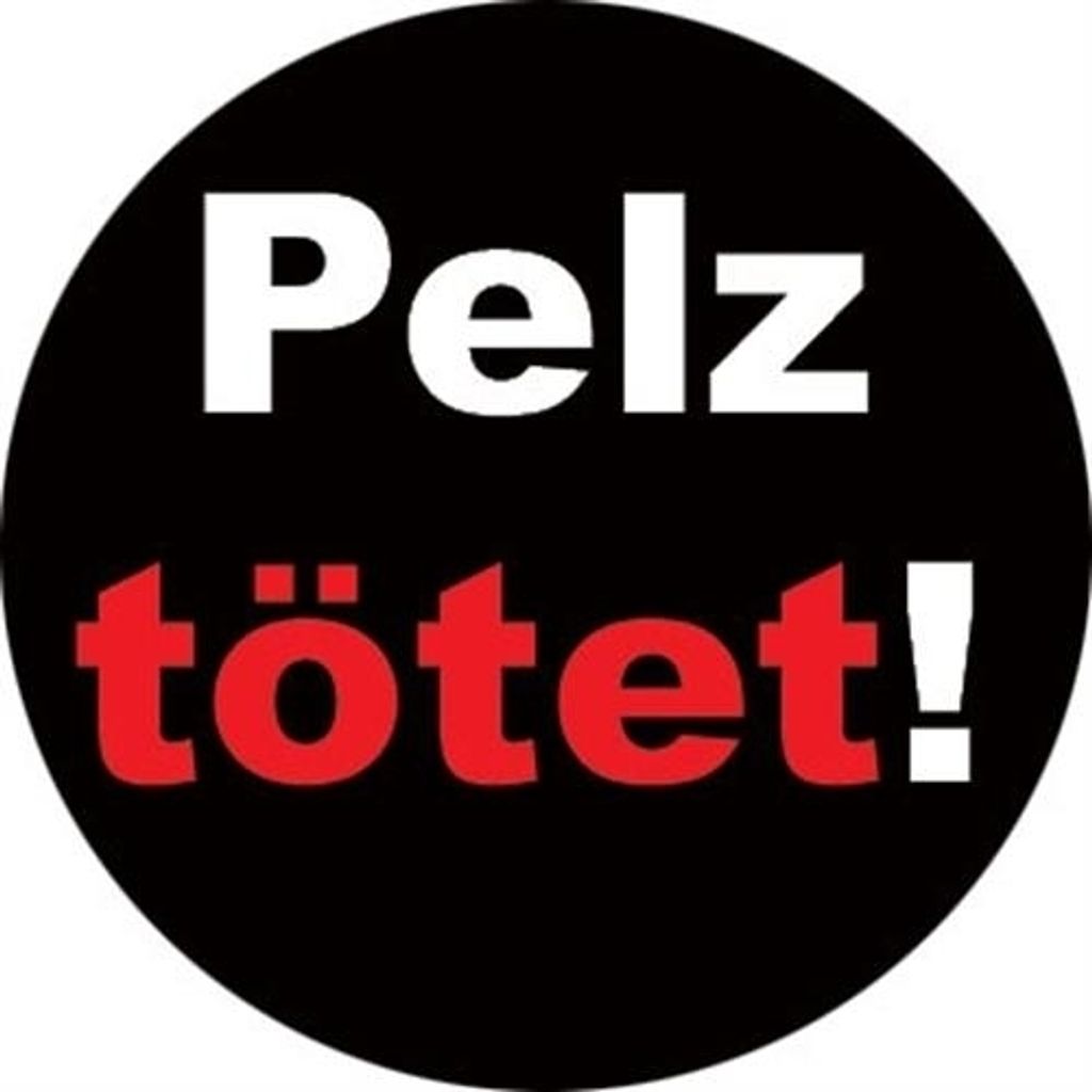 Pelz tötet! - Button