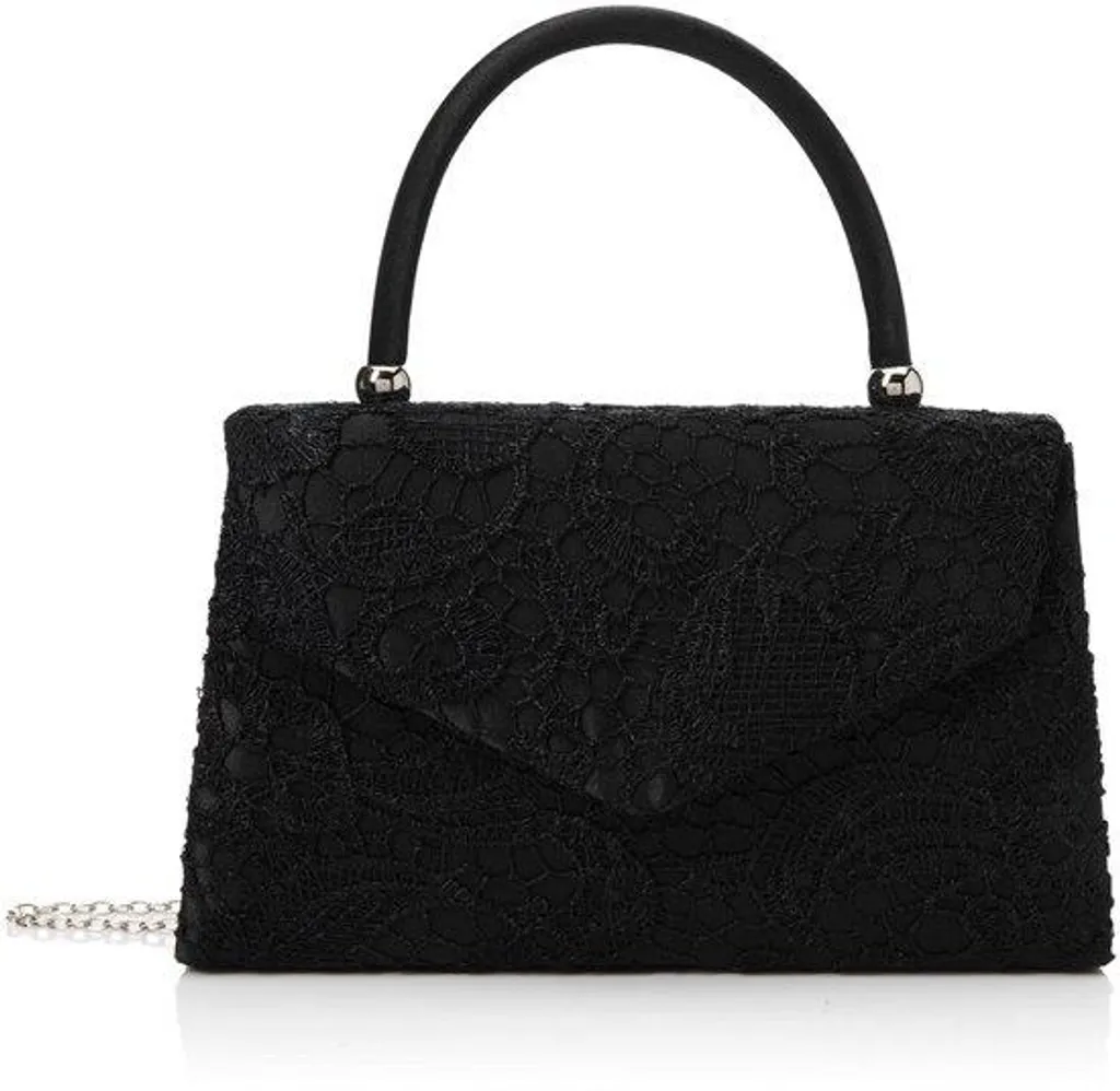Sac à main noir pour femme idéal sorties et soirées format 24cm