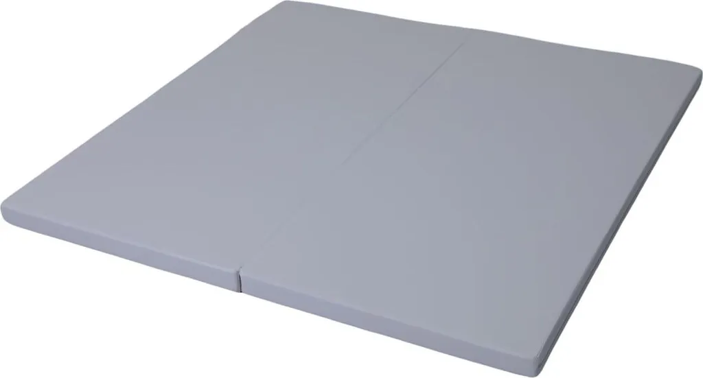 Tapis de gymnastique 120x120 cm Satellite - Idéal fitness et yoga gris