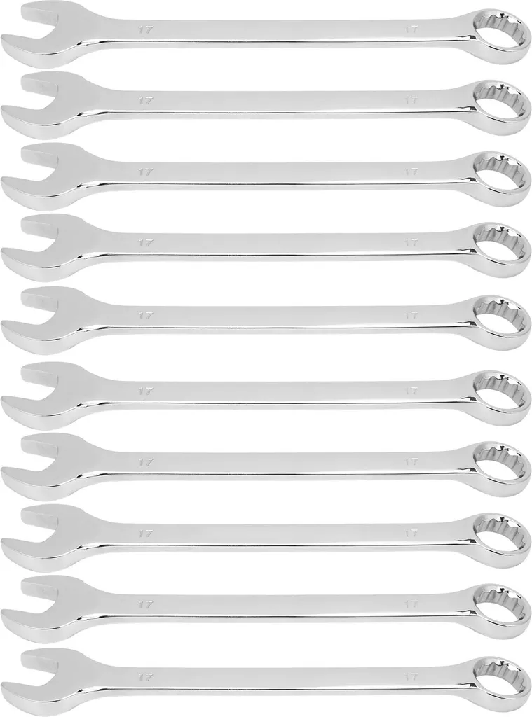 Clés à cliquet 17 mm pour serrage rapide en espace restreint - 10 pcs