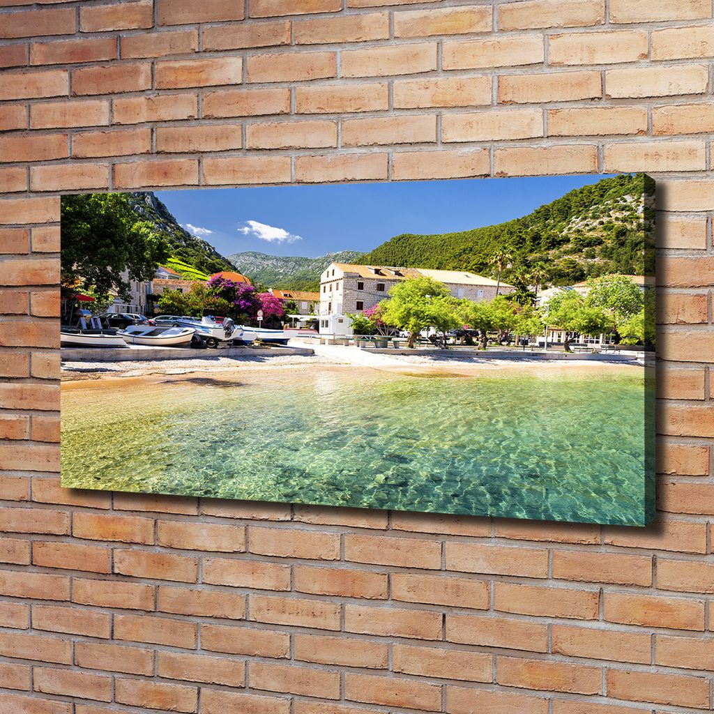 Tulup Leinwandbild - 120x60 cm - Wandkunst - Drucke auf Leinwand - Leinwanddruck - Landschaften - Mehrfarbig - Dalmatien Kroatien