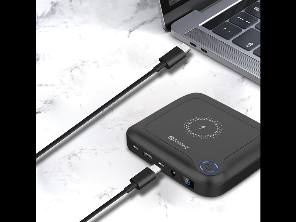 Sandberg All-in1 Laptop Powerbank 24000, černý Obrázek produktu 