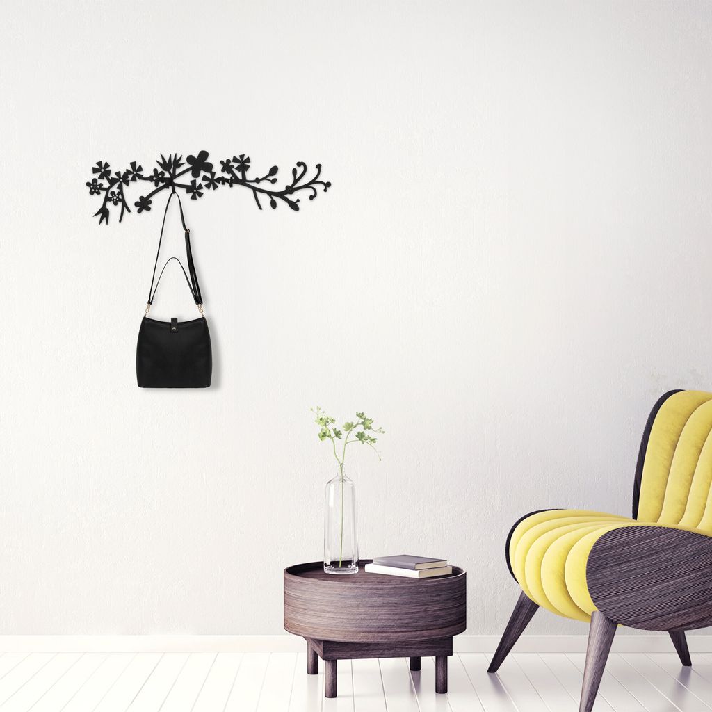 Wallity, Bahar - PYT1118, Schwarz, Handdoekhouder en Productafbeelding 