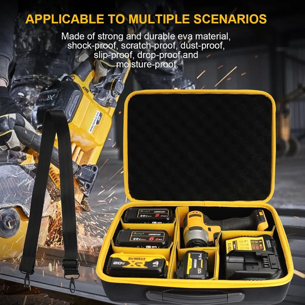 Sacoche outils et batteries avec compartiments modulables - Modèle L