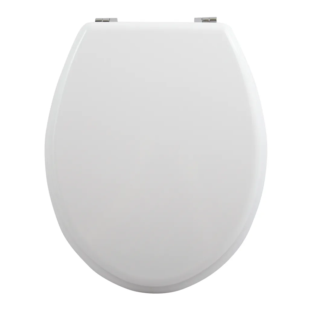Sedile Copriwater MSV Premium MDF Bianco - Cerniere Zinco Stabili