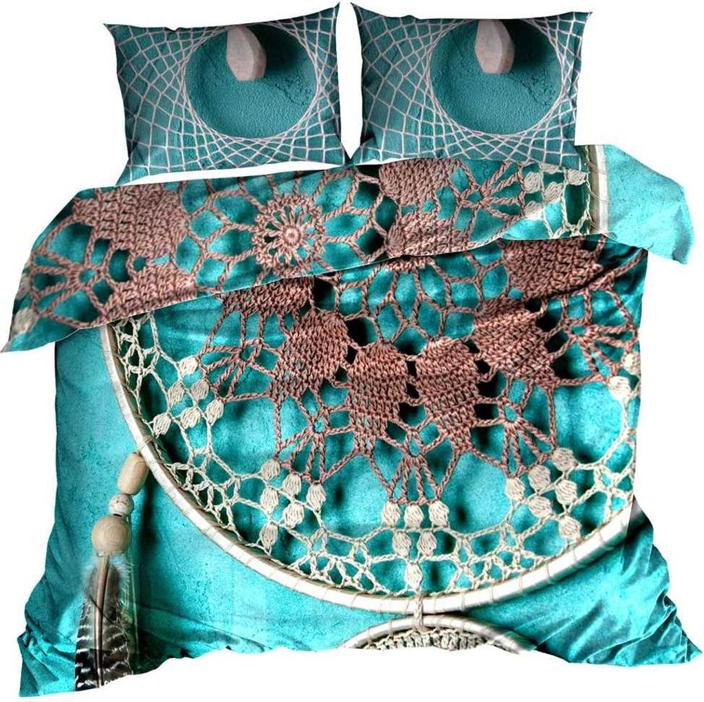 3D Baumwollsatin Bettwäsche 160x200cm DREAMCATCHER