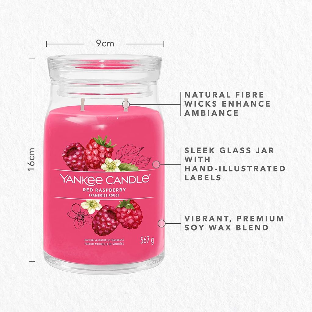 Yankee Candle Red Raspberry 567 g Obrázek produktu 8