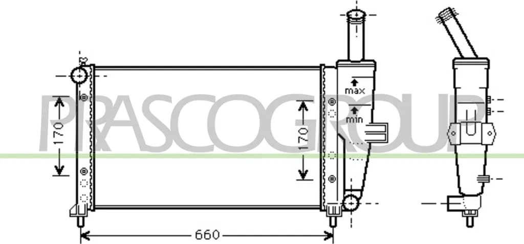 Radiateur Fiat Punto : Changez votre pièce avec PRASCO FT133R002 OE 467