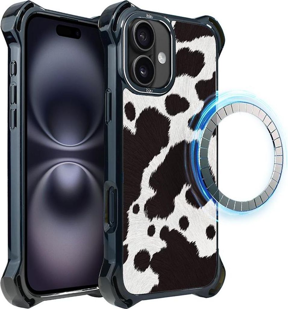 iPhone 16 IBIZU DropGuard Ultra Case mit MagSafe, Ruf der Natur, Polnische Kuh