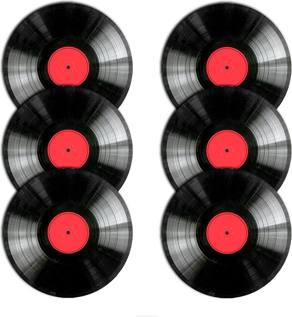 Bertoni Tischuntersetzer-Set, 6-teilig, rund, 33 cm, Vinyl