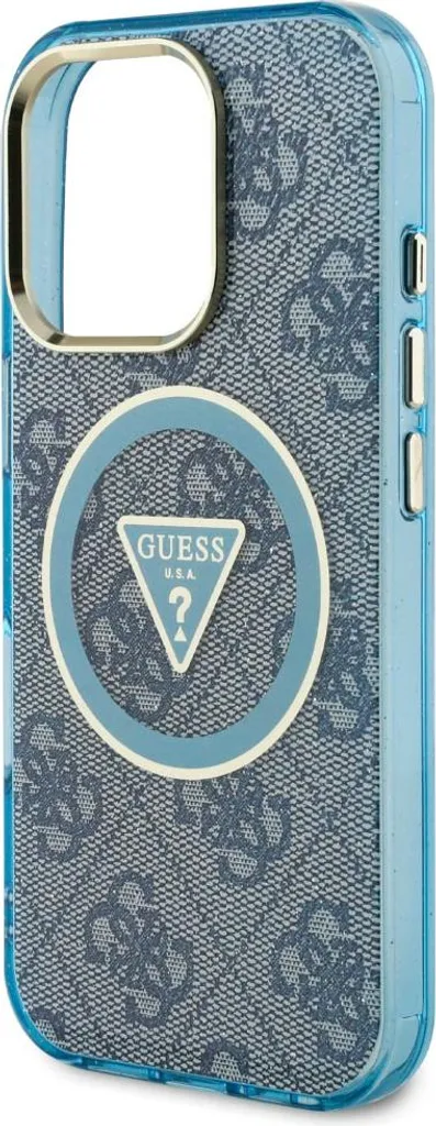 Custodia Rigida Guess per iPhone 16 Pro 6.3 | Nero 4G MagSafe IML