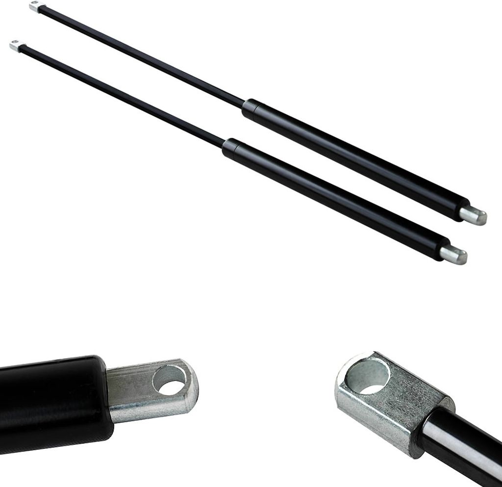 set di 2 puntelli a gas 1500 N 750 mm per rimorchio con Immagine del prodotto 