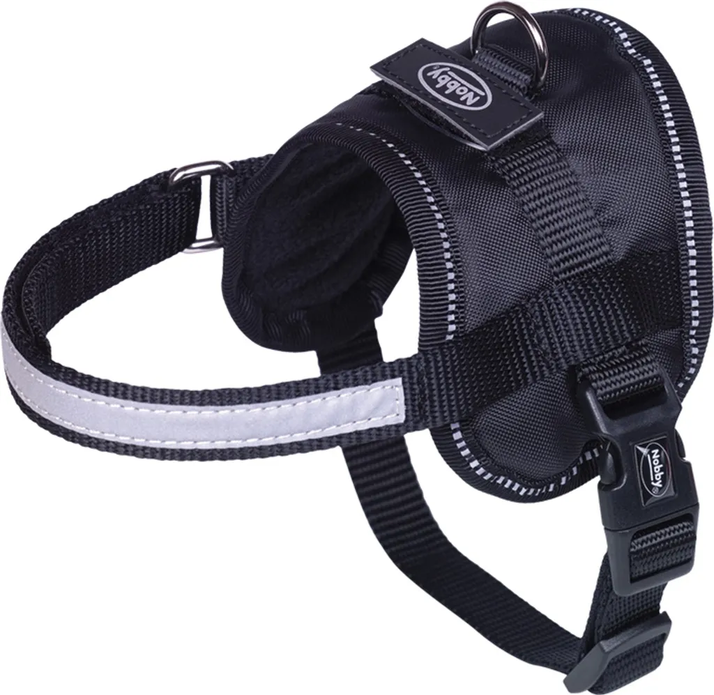 Harnais Nobby Seguro Mini noir anti-étranglement pour petit chien