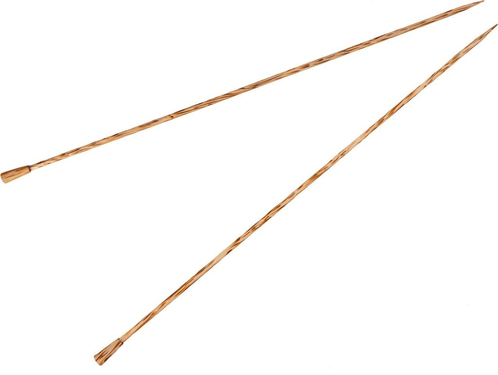 Handschmeichler! Stricknadeln edles Palmholz 35 cm, Gr. 4,0 mm