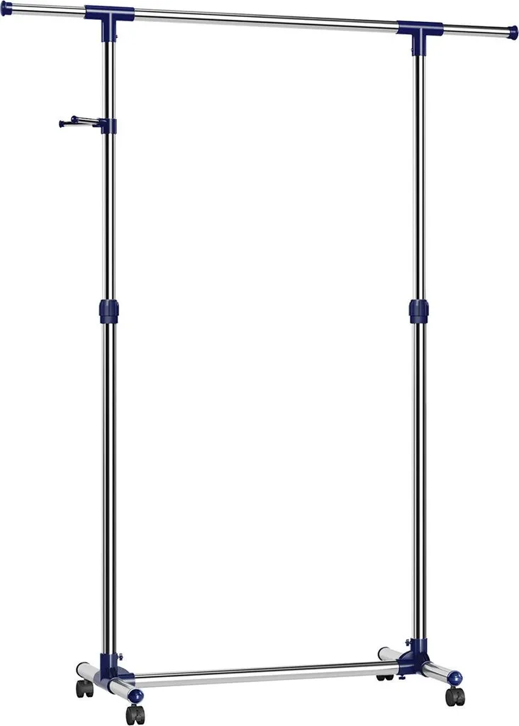 Fini le désordre : Porte-manteau extensible bleu mural pour tout ranger