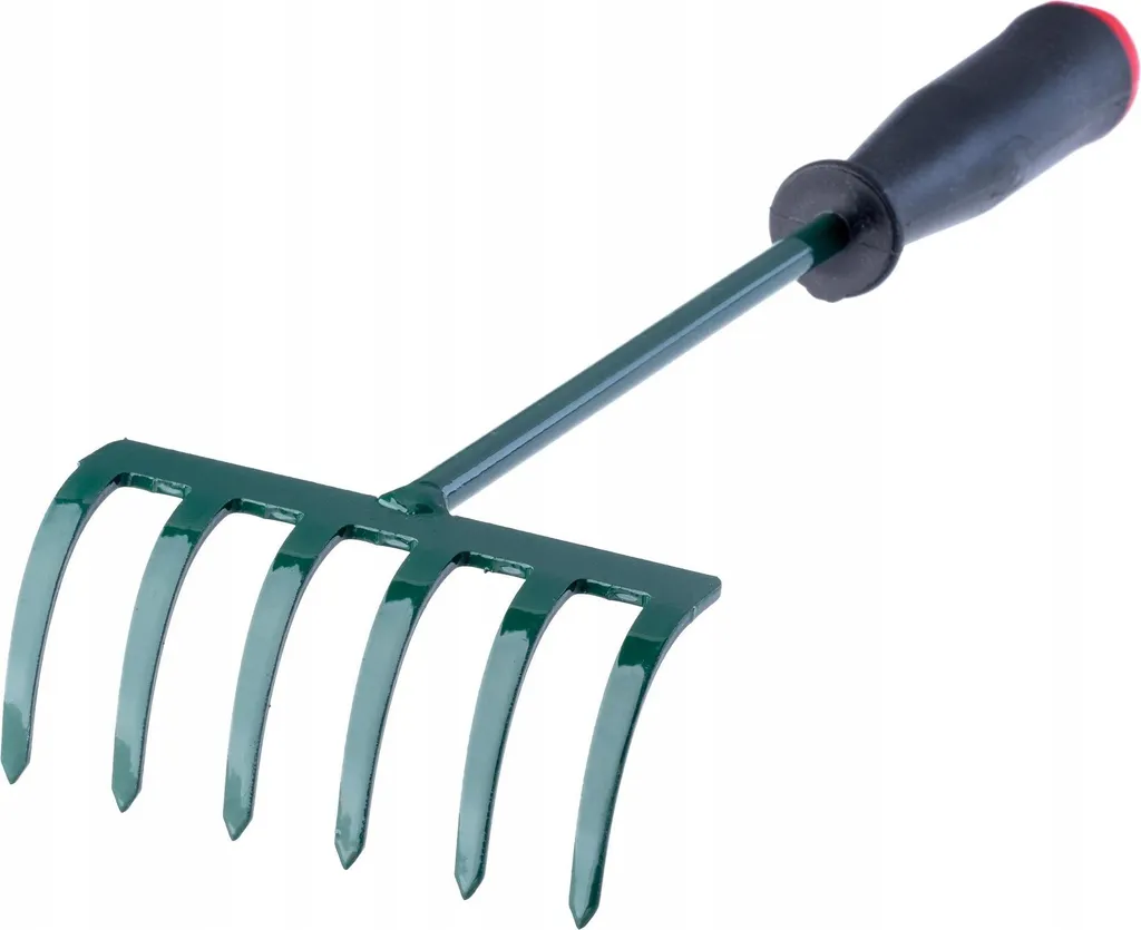Râteau de jardin manuel pour désherber et niveler massifs de 30 cm