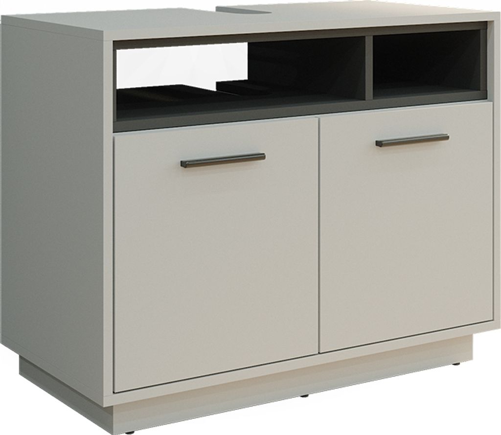 Meuble sous vasque simple Vicco Beatrice Gris 80x64cm, Image du produit 