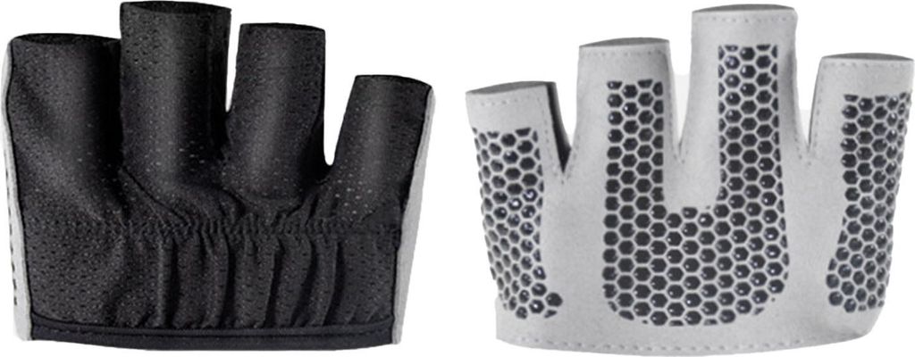 Frauen Micro Yoga Pilates Handschuhe Anti Slip 4 Finger minimalistische Hälfte für Fitness -Training