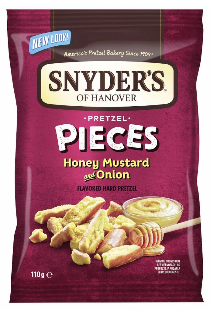 Snyder's, mieszanka słodko-musztardowa z cebulą, opakowanie Zdjęcie produktu 
