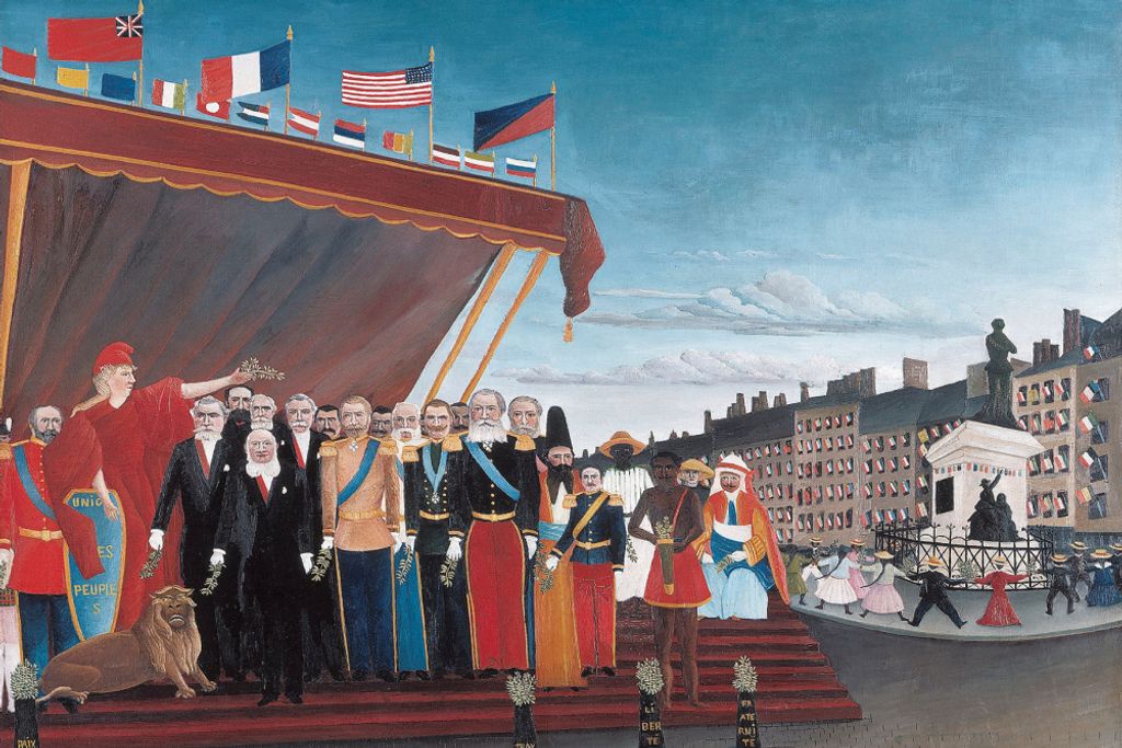 Henri Rousseau Kunstdruck Bild - Die Repräsentanten Der Auswärtigen Mächte Kommen, 1907 (80 x 120 cm)