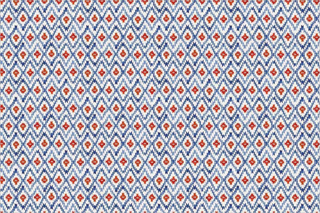 Fototapete Muster - Vliestapete - Bildtapete UV-beständig Design blau Orientalisch Wandtapete geruchsfrei