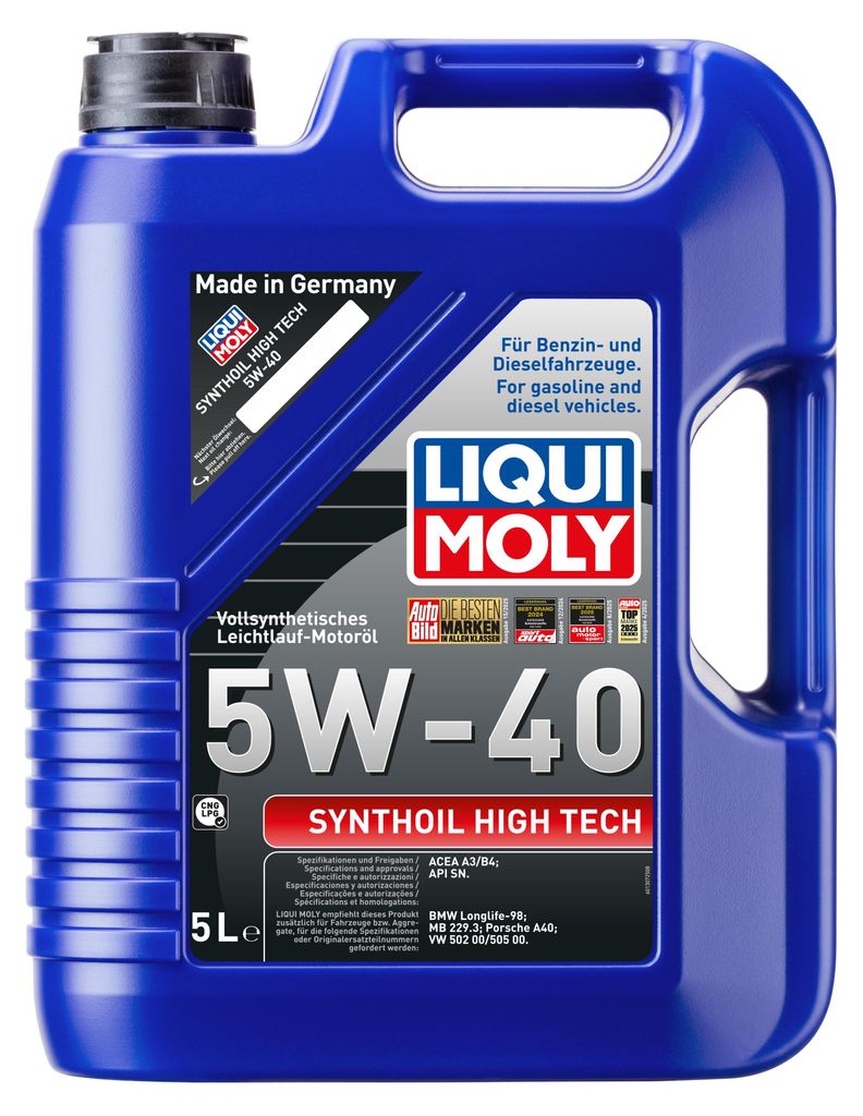 Liqui Moly Synthoil High Tech 5W 40 Vollsynthetisches Produktbild 