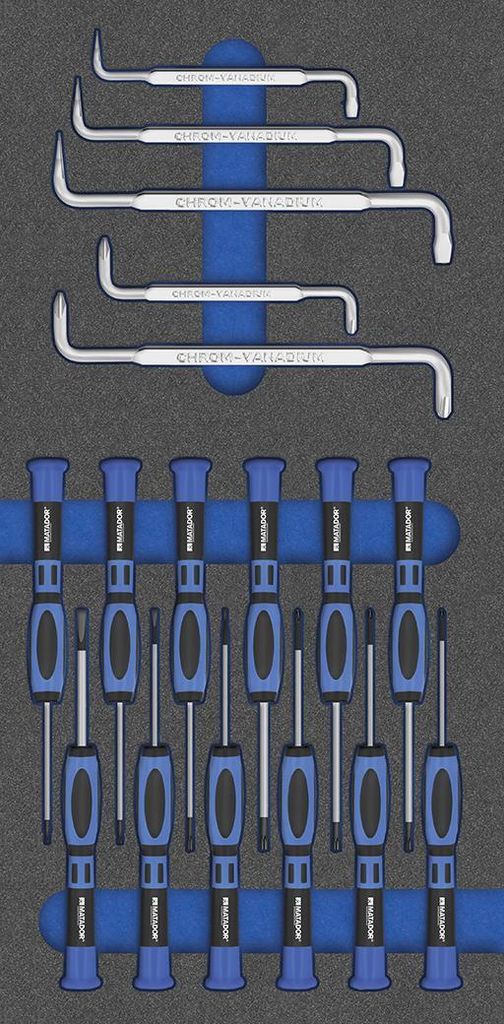 MTS Elektr.-Schraubendreher, 17-tlg., (1/3
