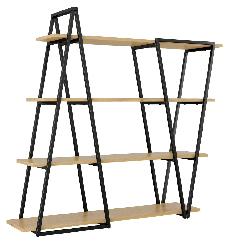 Bibliothèque robuste anti-flexion en MDF 25 mm pour objets lourds