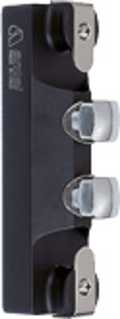 Antal Aluminium Halyard Slider 40x8, L=210mm, B=60mm, Arbeitslast 5800kg (Double Pin)