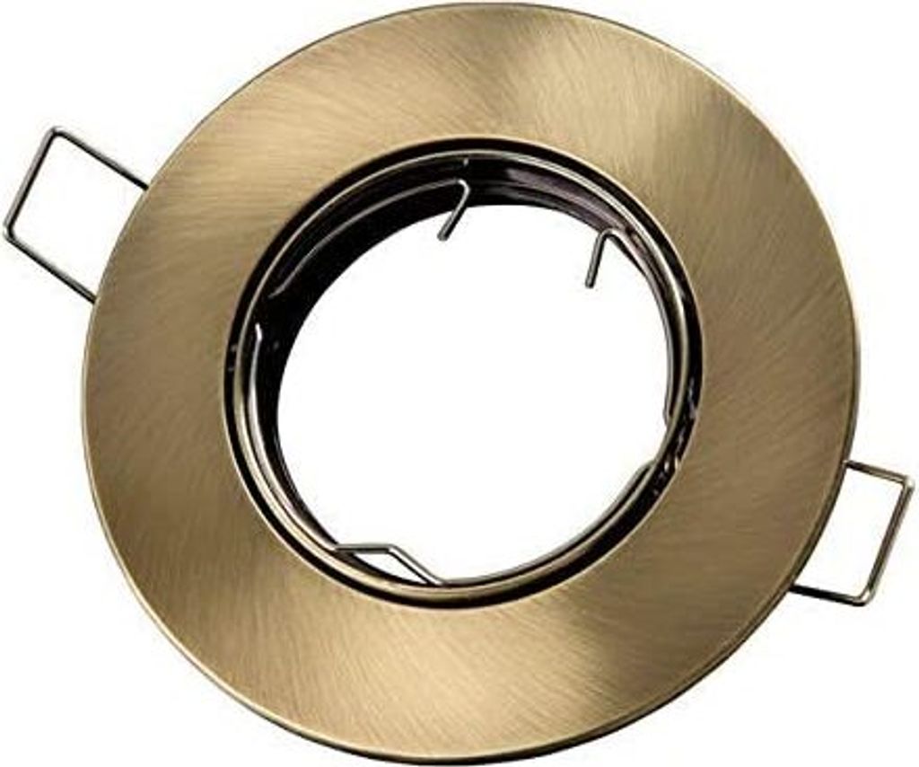 Einbaustrahler GU10 Ø80mm Bohrloch Alu inkl. GU10 5W Warmweiß 350 Lumen LED Leuchtmittel Patin Rund
