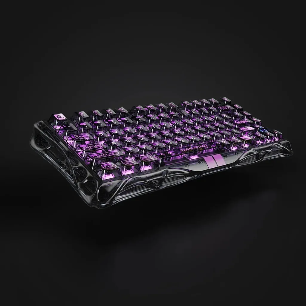 Clavier Gaming Magnétique V75 Lite GravaStar Noir Transparent Switch Pro