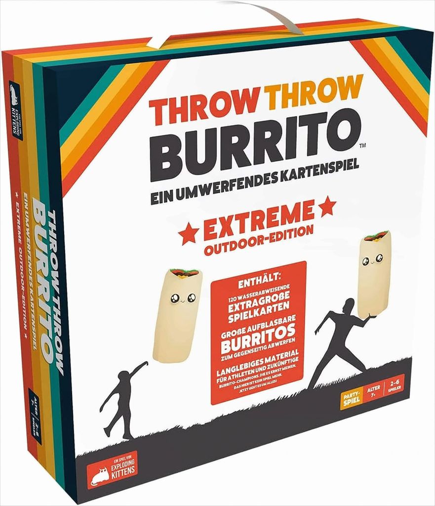Asmodee EXKD0020 - Partyspiel - Throw Throw Burrito Produktbild 
