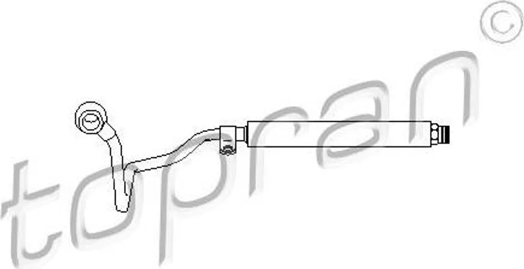 Flexible hydraulique de direction TOPRAN 113 360 pour Audi A6 et Passat