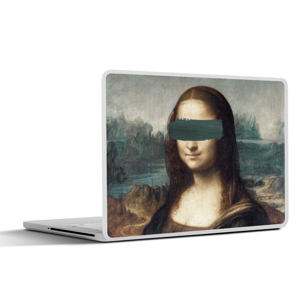 MuchoWow Laptop Aufkleber Sticker Cover Mona Lisa - Leonardo da Vinci - Gemälde 30x22 cm - Laptop-Sticker