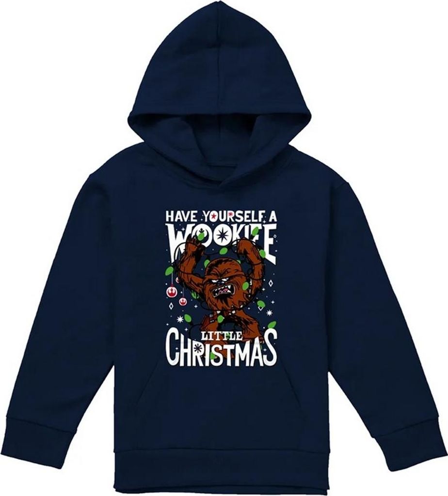 Star Wars - "Little Christmas" Kapuzenpullover für Kinder TV24539 (128) (Marine)