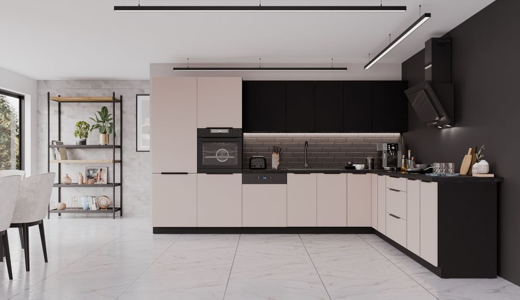 Winkelküche ARONA + SIENA 350x290 Küchenzeile Eckküche Produktbild 