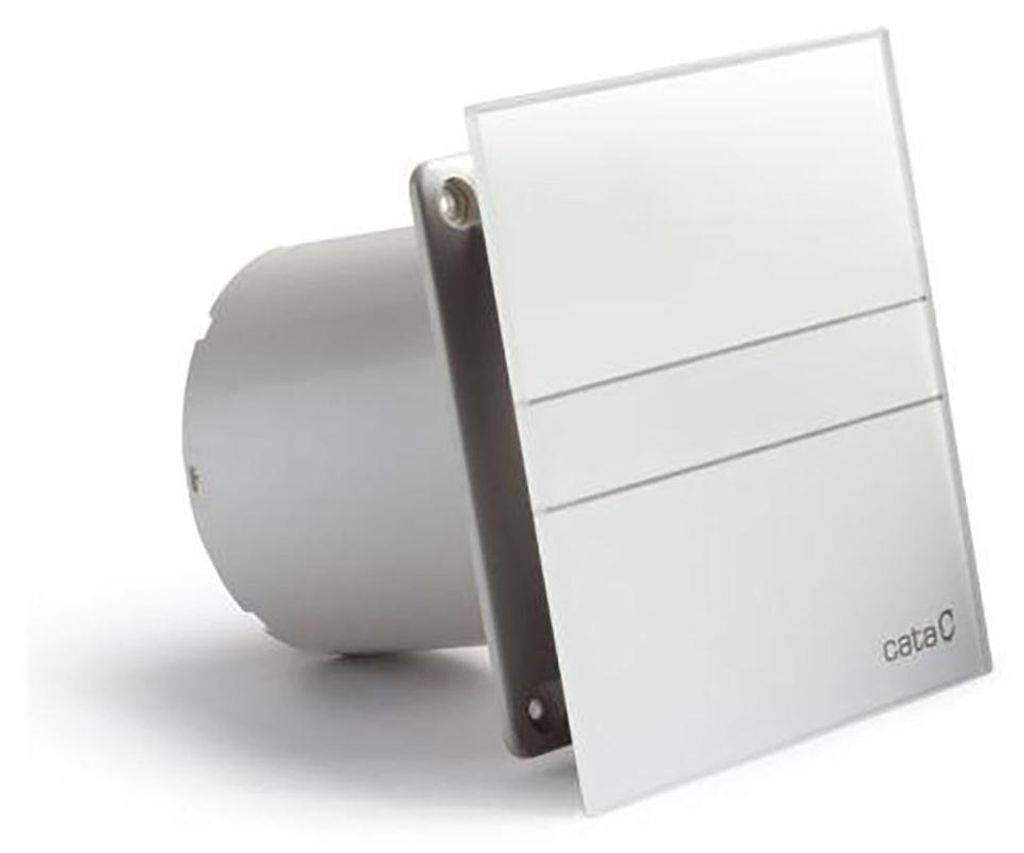 Cata E-120 GT Axial-Badlüfter mit Zeitschaltuhr, 15W, Rohrleitung 120mm, weiß