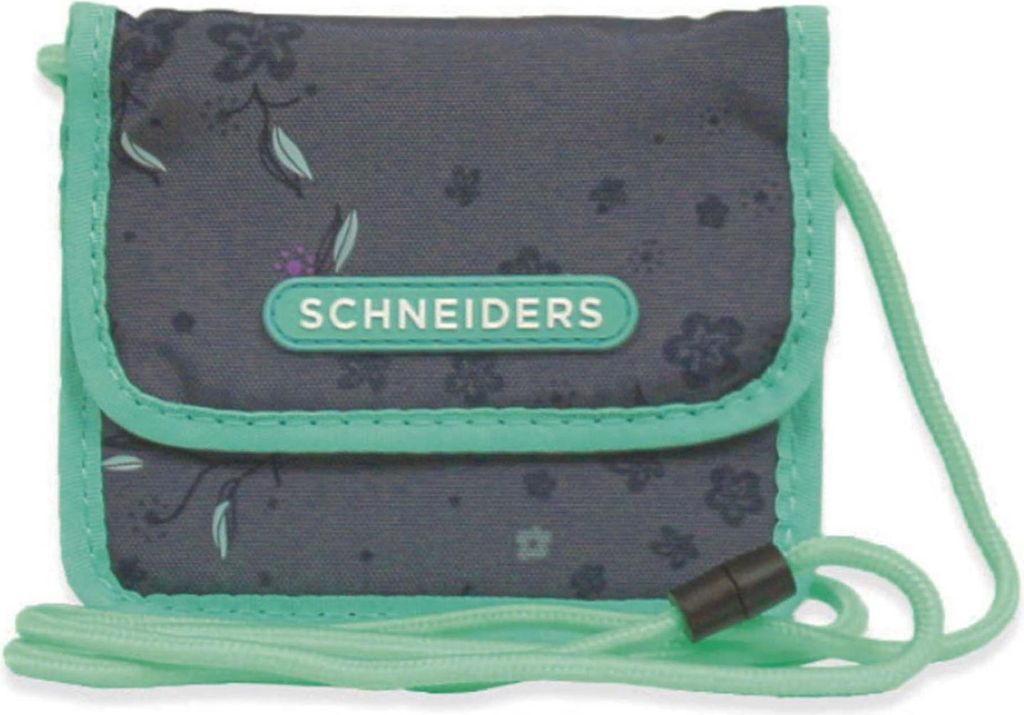 Schneiders Brustbeutel Geldbörse Neck Pouch Mint Meadow dunkelgrau