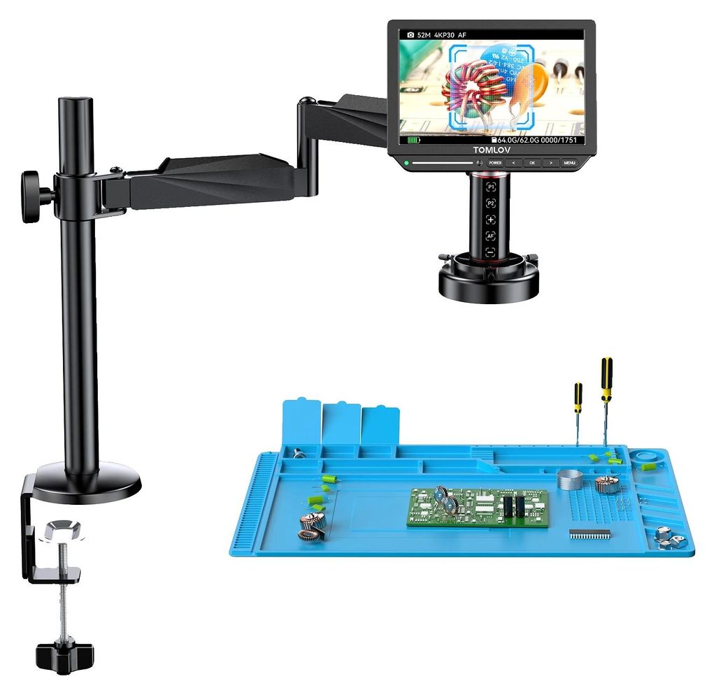 Digitalmikroskop, 2000-fache Vergrößerung, 8-Zoll-Display, Autofokus-Funktion, Metallkonstruktion,