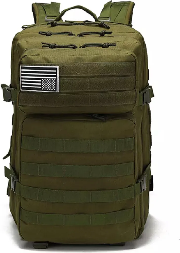 Zaino Militare 45L Verde KP16828 - Equipaggiamento Tattico Survival