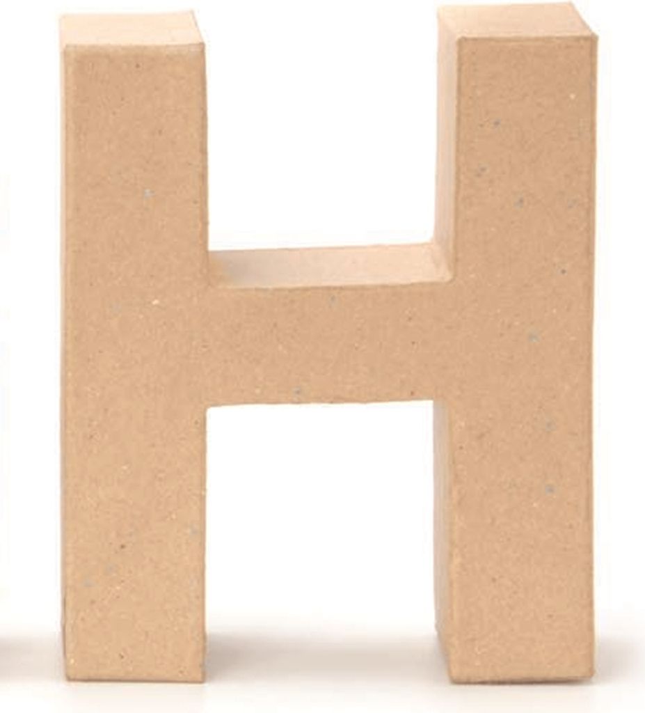 Glorex Papp-Buchstabe H 17,5 x 5,5 cm Produktbild 