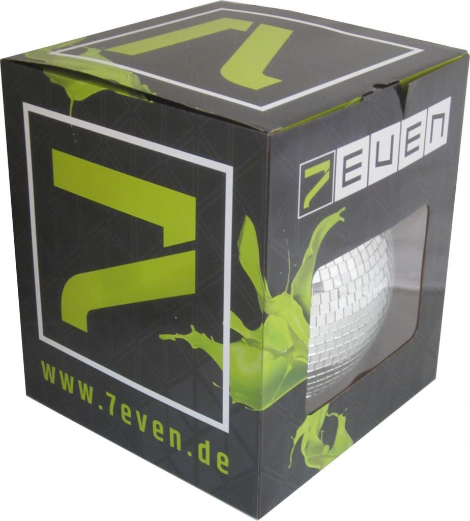 7even Spiegelkugel mit Sicherheitsöse 30cm mit Motor / Spiegelkugelset mit Motor