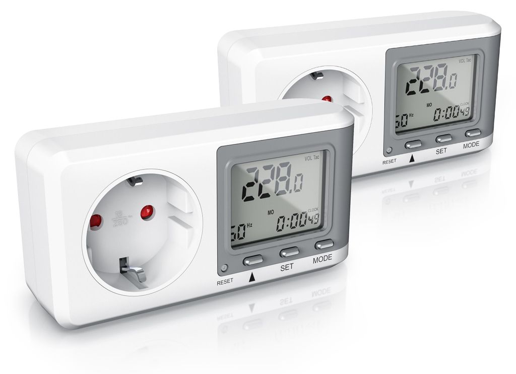 Set di 2 misuratori di consumo energetico Bearware per Immagine del prodotto 