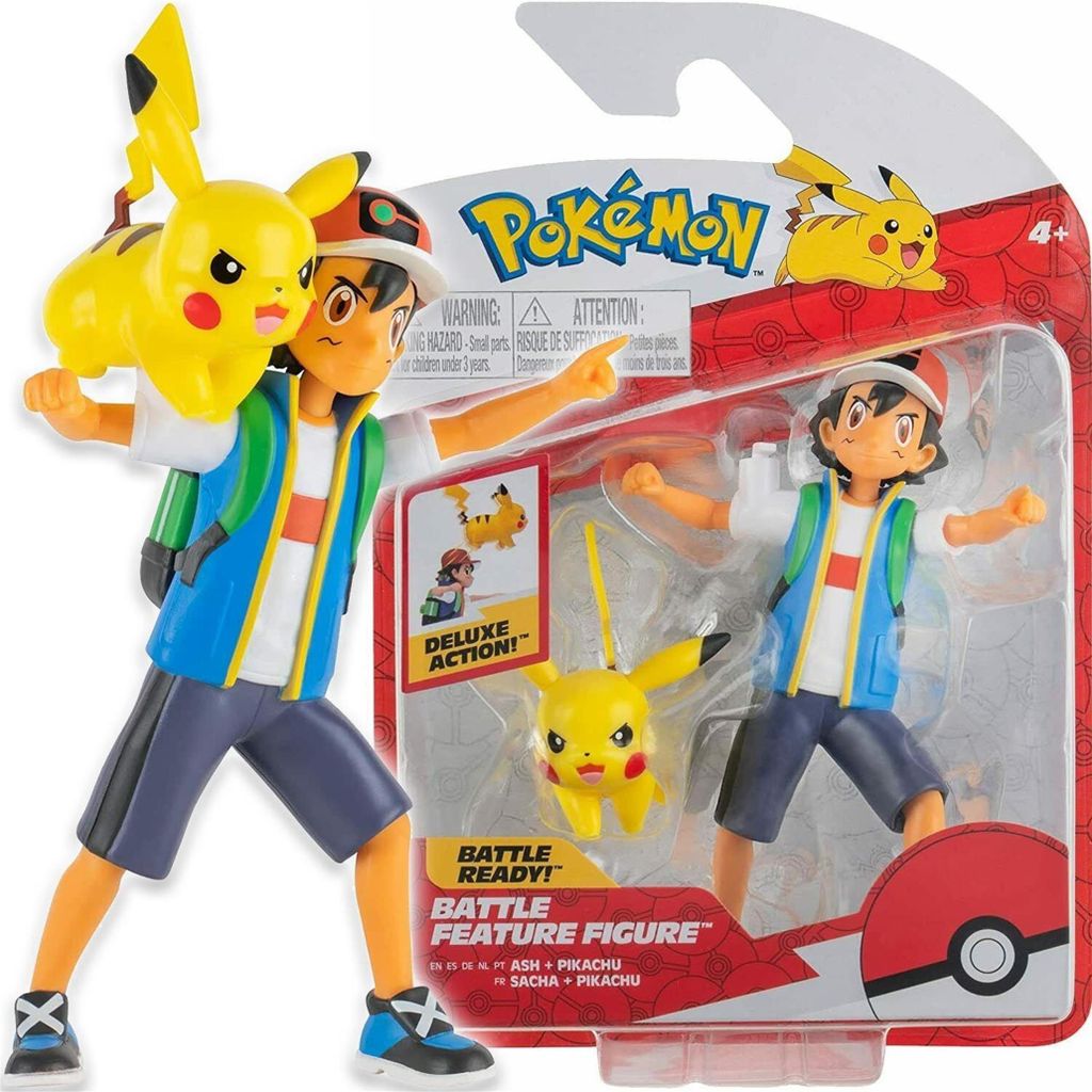 Jazwares - Bitwa Pokémonów z udziałem Asha i Pikachu Zdjęcie produktu 