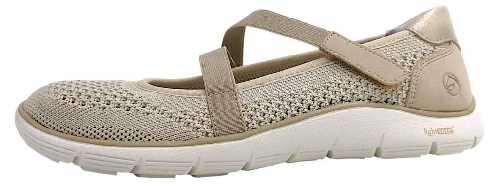Scarpe da donna Remonte, modello ballerina, colore beige, Immagine del prodotto 