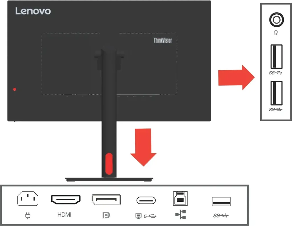 Lenovo ThinkVision T32 Écran Idéal pour Télétravail et Multitâche - 14