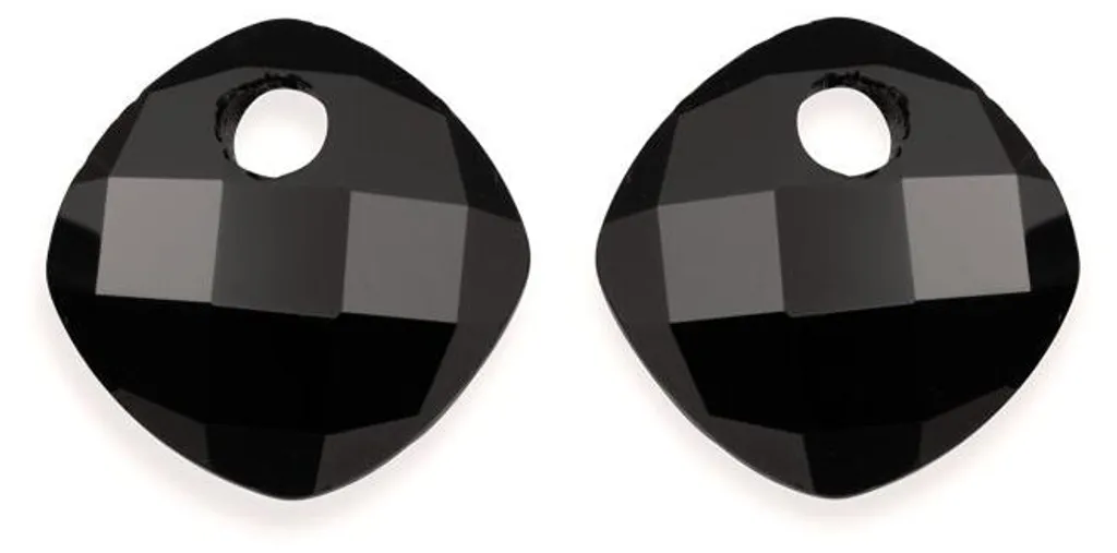 Charms Boucles d'Oreilles en Onyx Noir - Accessoire Bijou EAGEM07-CC