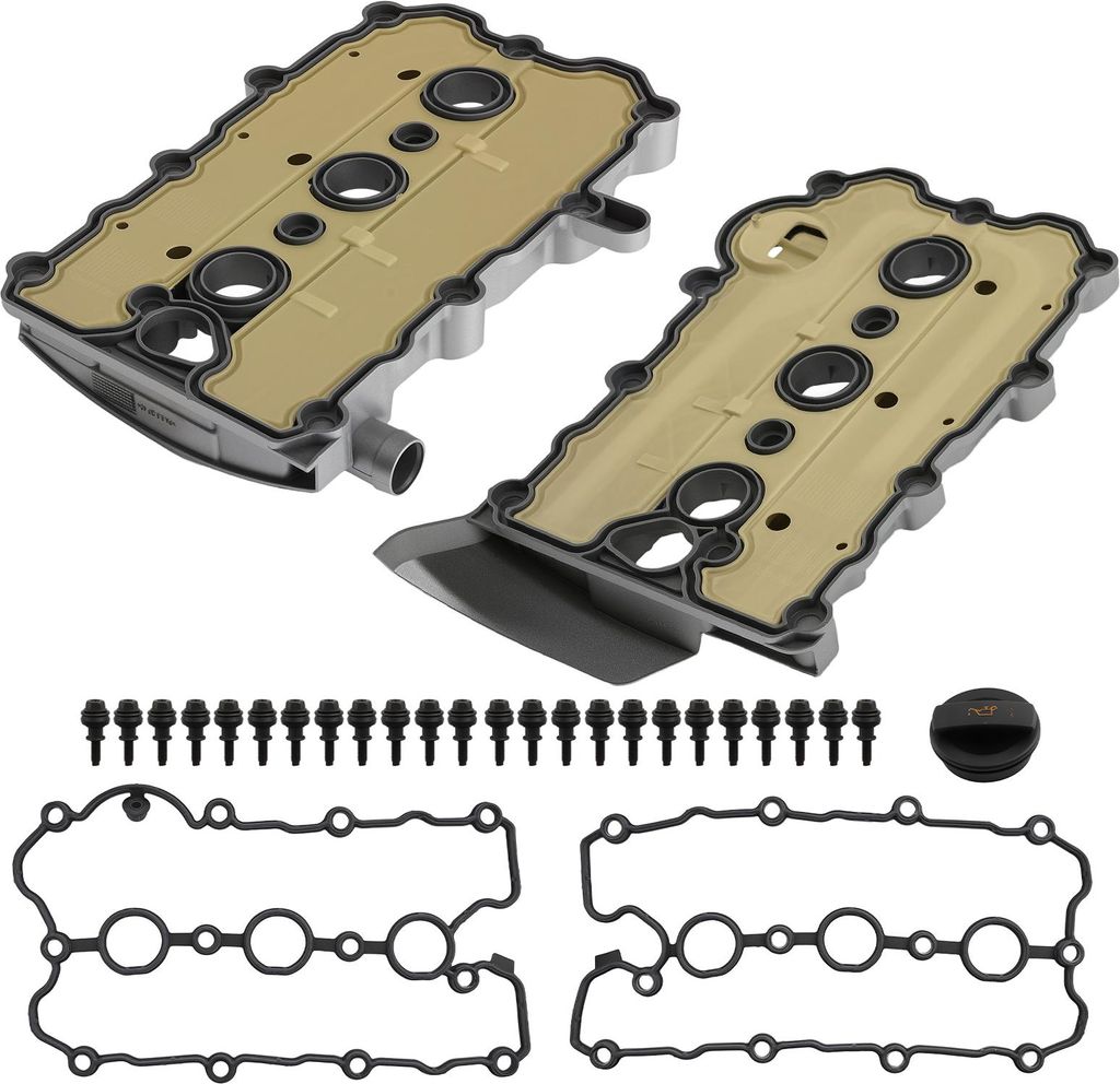 Motorventildeckel für Audi A4 3.2L V6 Avant Cabriolet 2005-2009 Schwarz